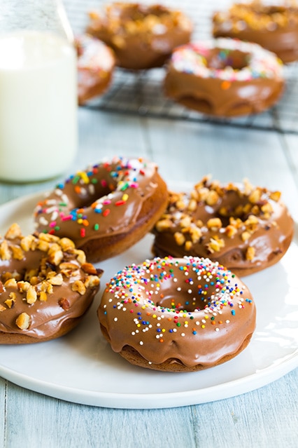 Baked Nutella Doughnuts | Cooking Classy