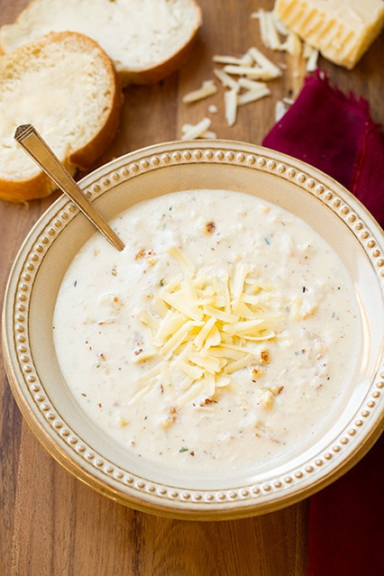 Roasted Cauliflower White Cheddar Soup | Cooking Classy