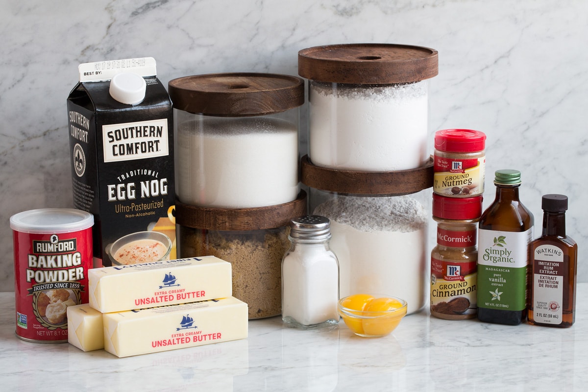 Eggnog Cookies Ingredients needed for eggnog cookies