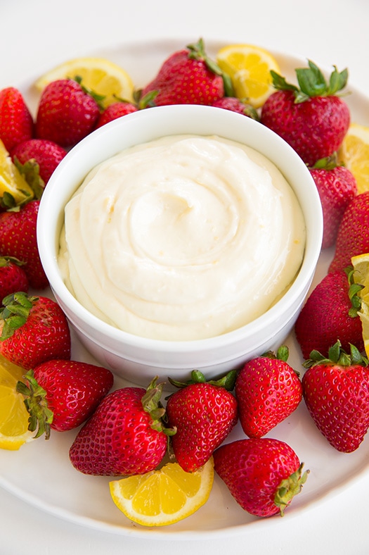 Easy Lemon Cream Fruit Dip |Cooking Classy