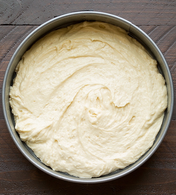 peach cake batter