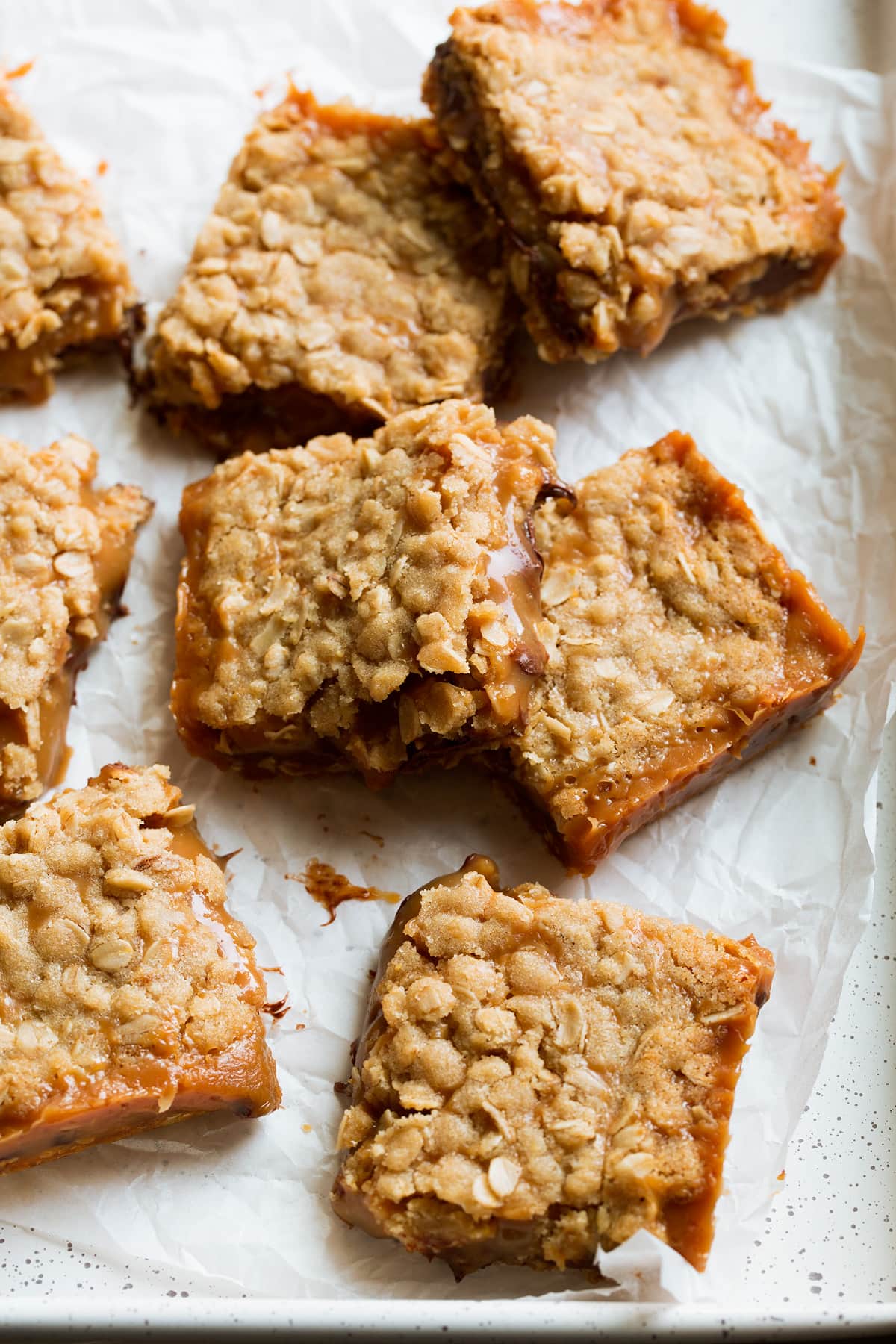 Caramelitas Carmelitas on parchment paper.