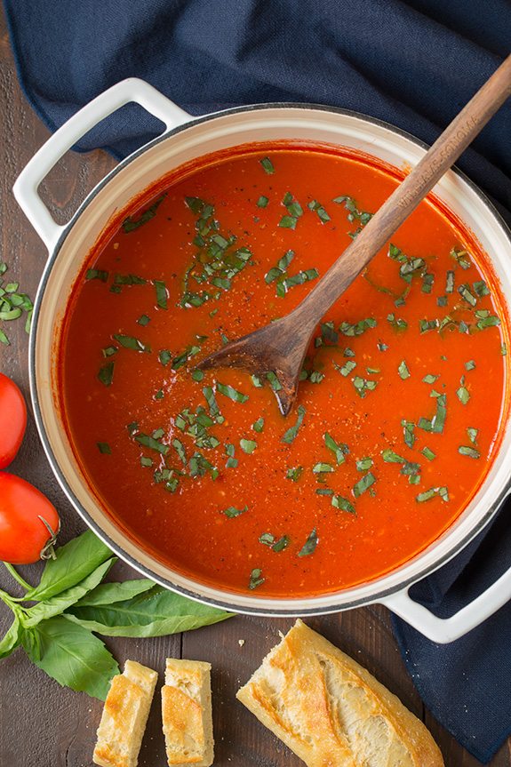 5 Ingredient Tomato Soup | Cooking Classy Easy Tomato Soup in Pot