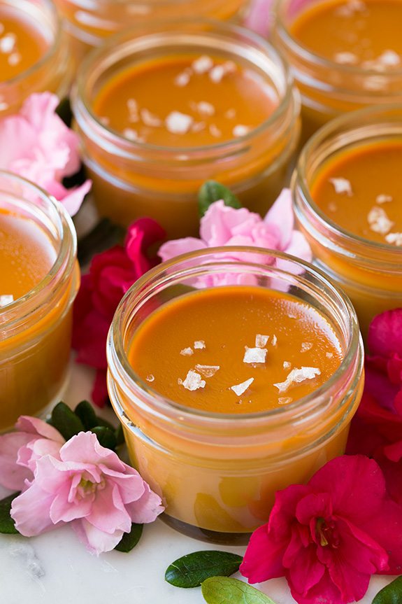 Salted Caramel Pots de Creme 