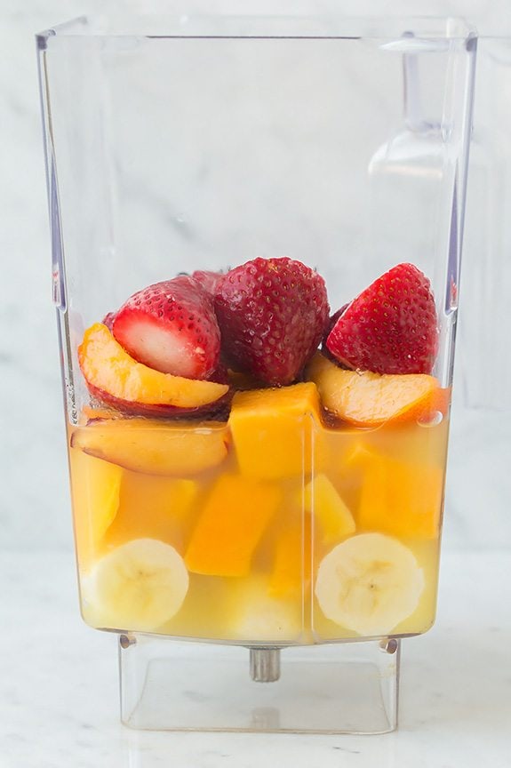 Mango Peach Strawberry Smoothie | Cooking Classy peach Smoothie Ingredients in Blender