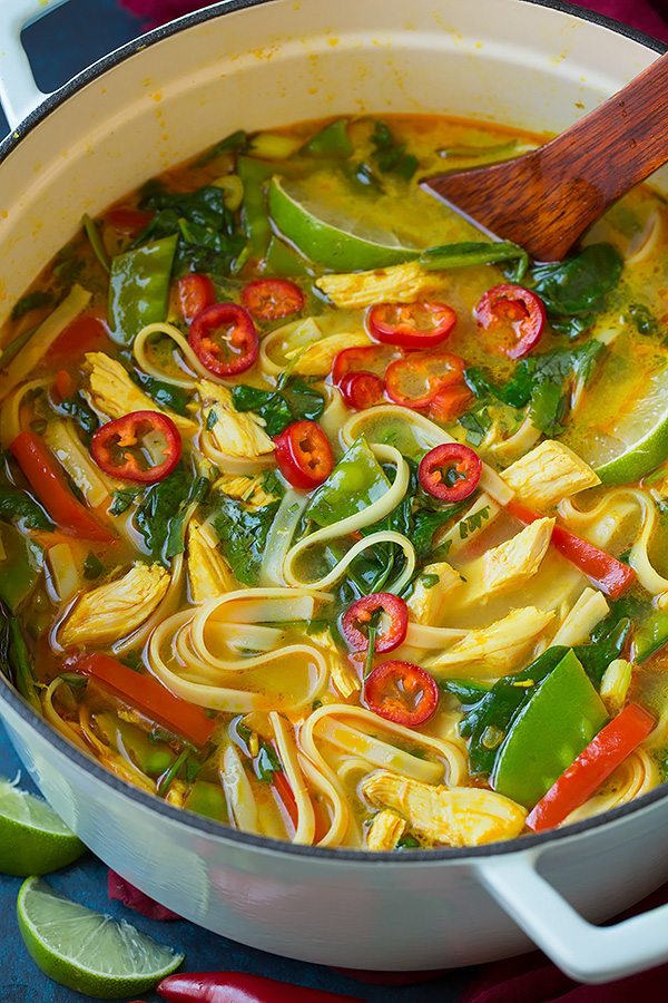 Thai Coconut Curry Chicken Soup | Cooking Classy