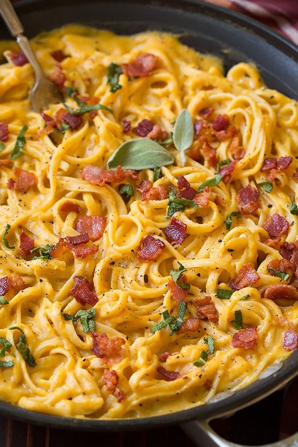 Butternut Squash Pasta Carbonara | Cooking Classy