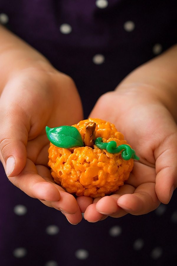 Pumpkin Rice Krispie Treats | Cooking Classy