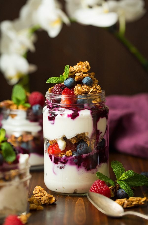 Honey Almond Granola Showing different things to make with granola.