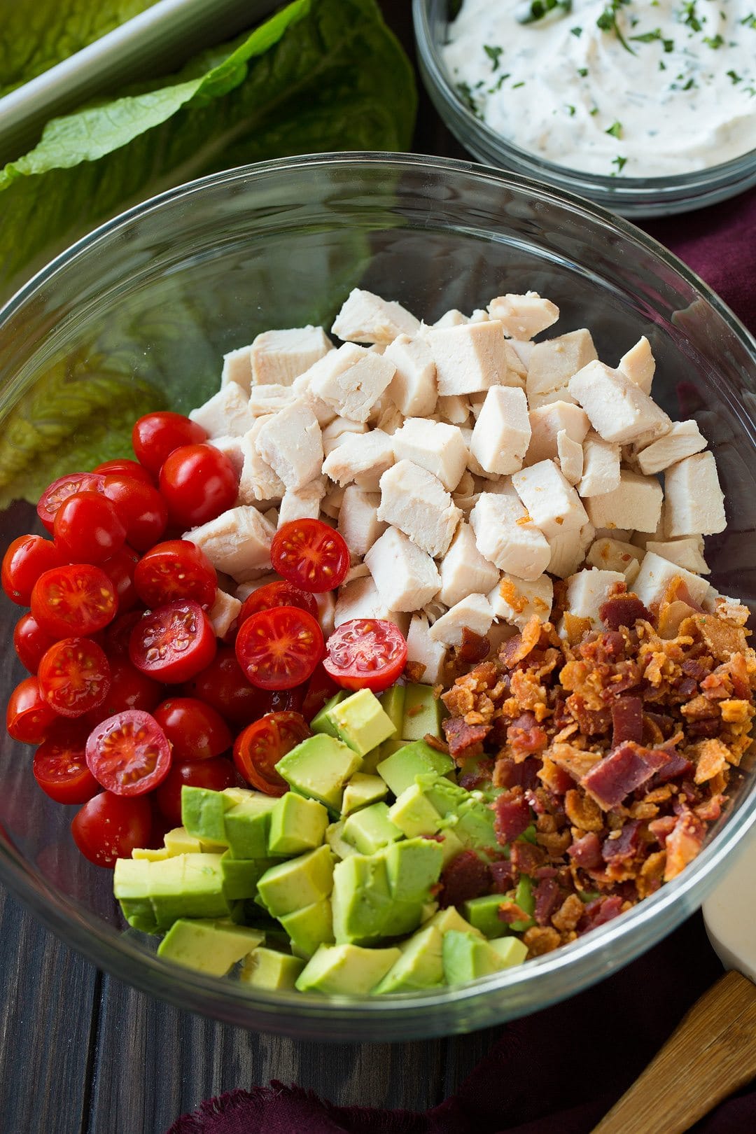 BLTA Chicken Salad Lettuce Wraps