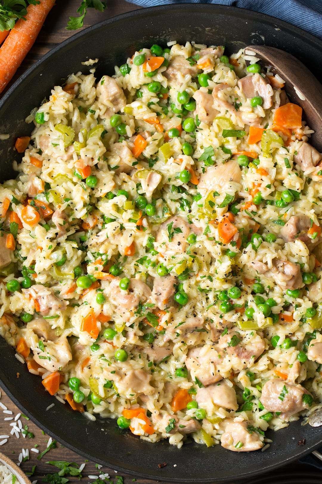 Creamy Chicken and Rice in large skillet