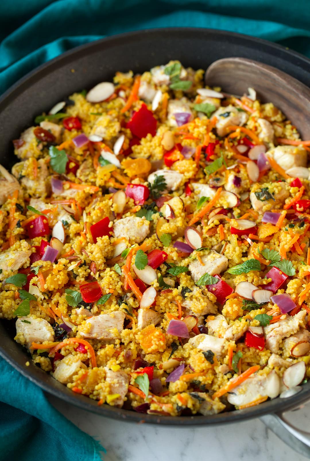 One Pan Moroccan Chicken and Couscous