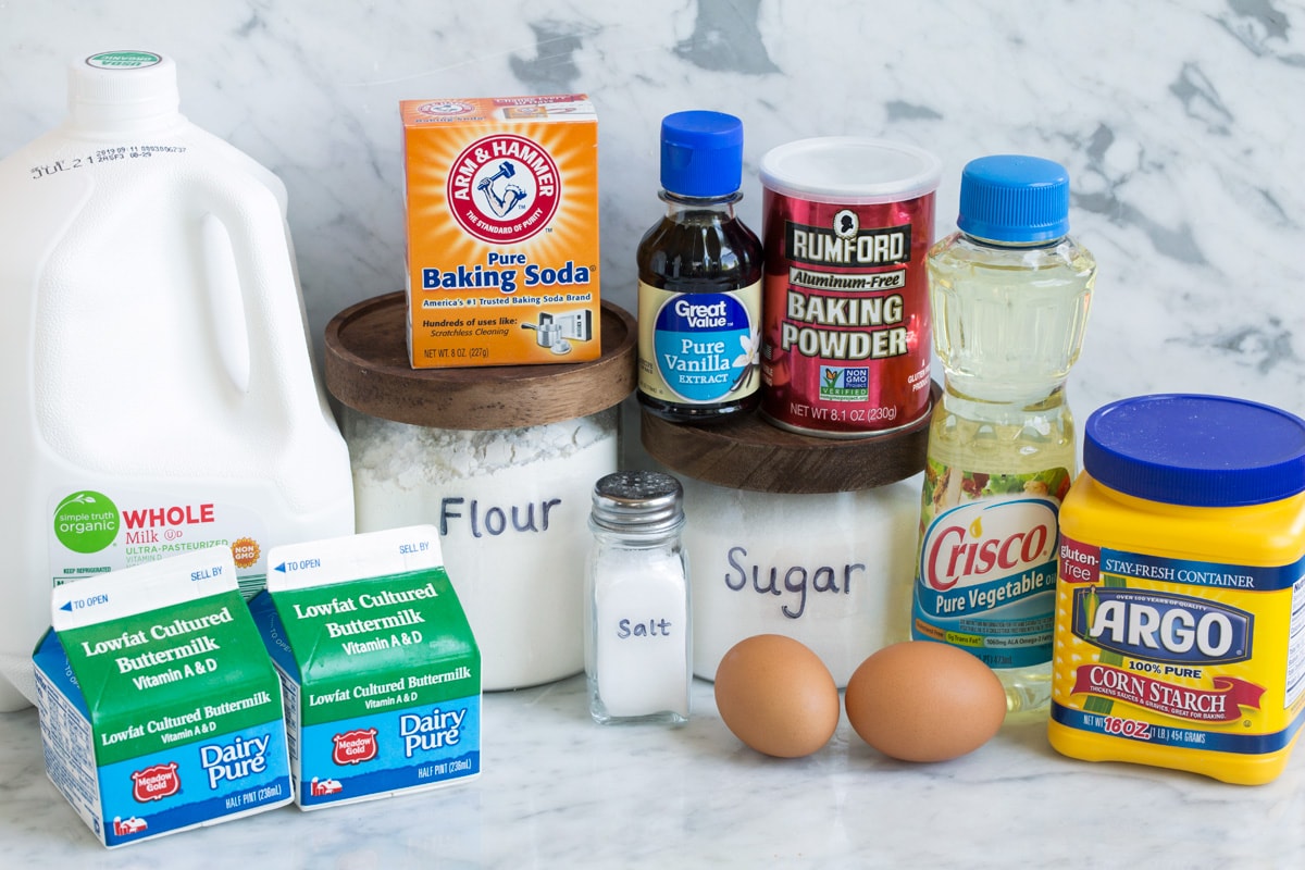 How to Make Perfect Belgian Waffles - with step by step instructions! These are easily the best waffles you'll try! Light and fluffy and tender inside and deliciously crisp outside. #belgian #waffles #breakfast Ingredients Needed to make Belgian waffle mix shown here.