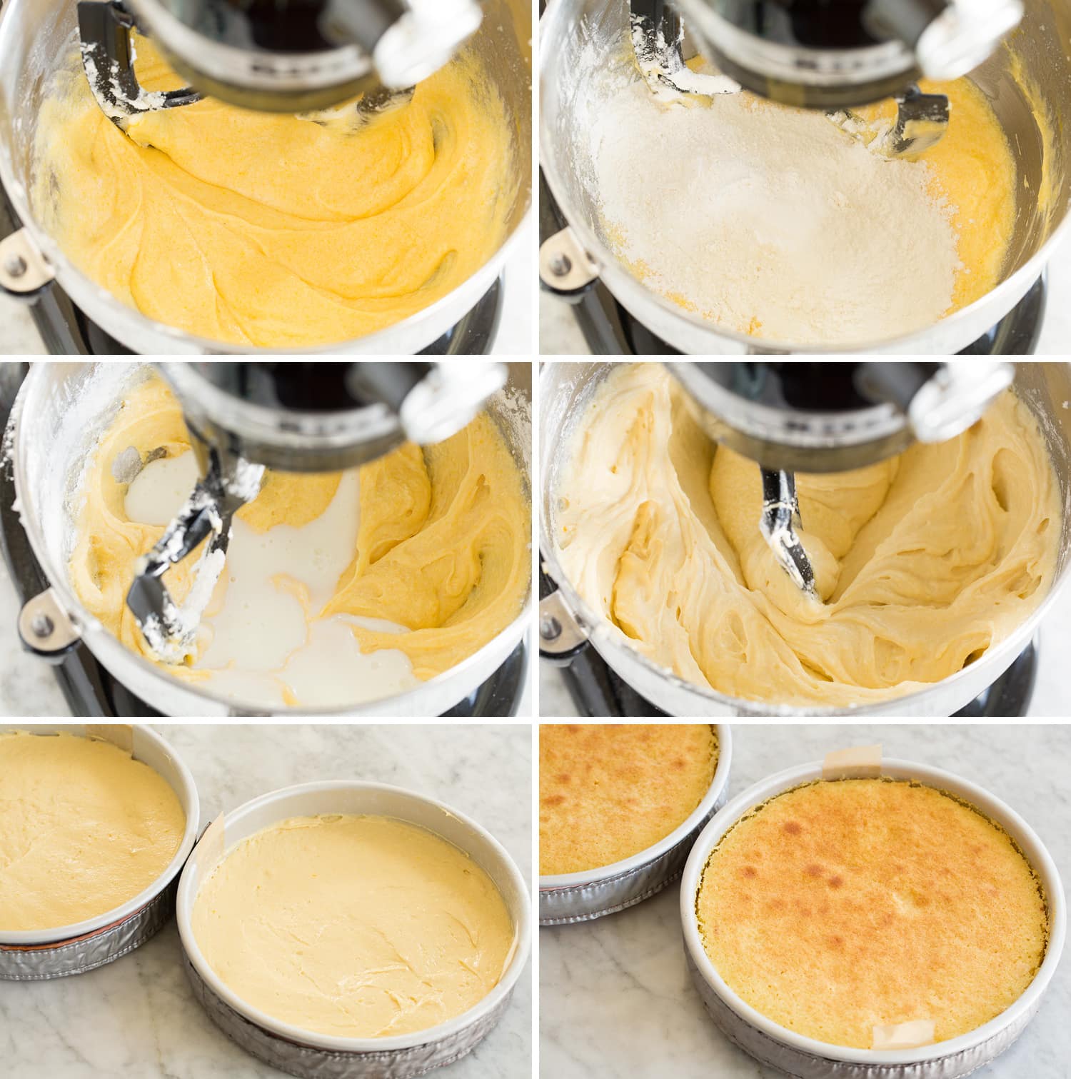 Yellow Cake Continued steps of preparing yellow cake.