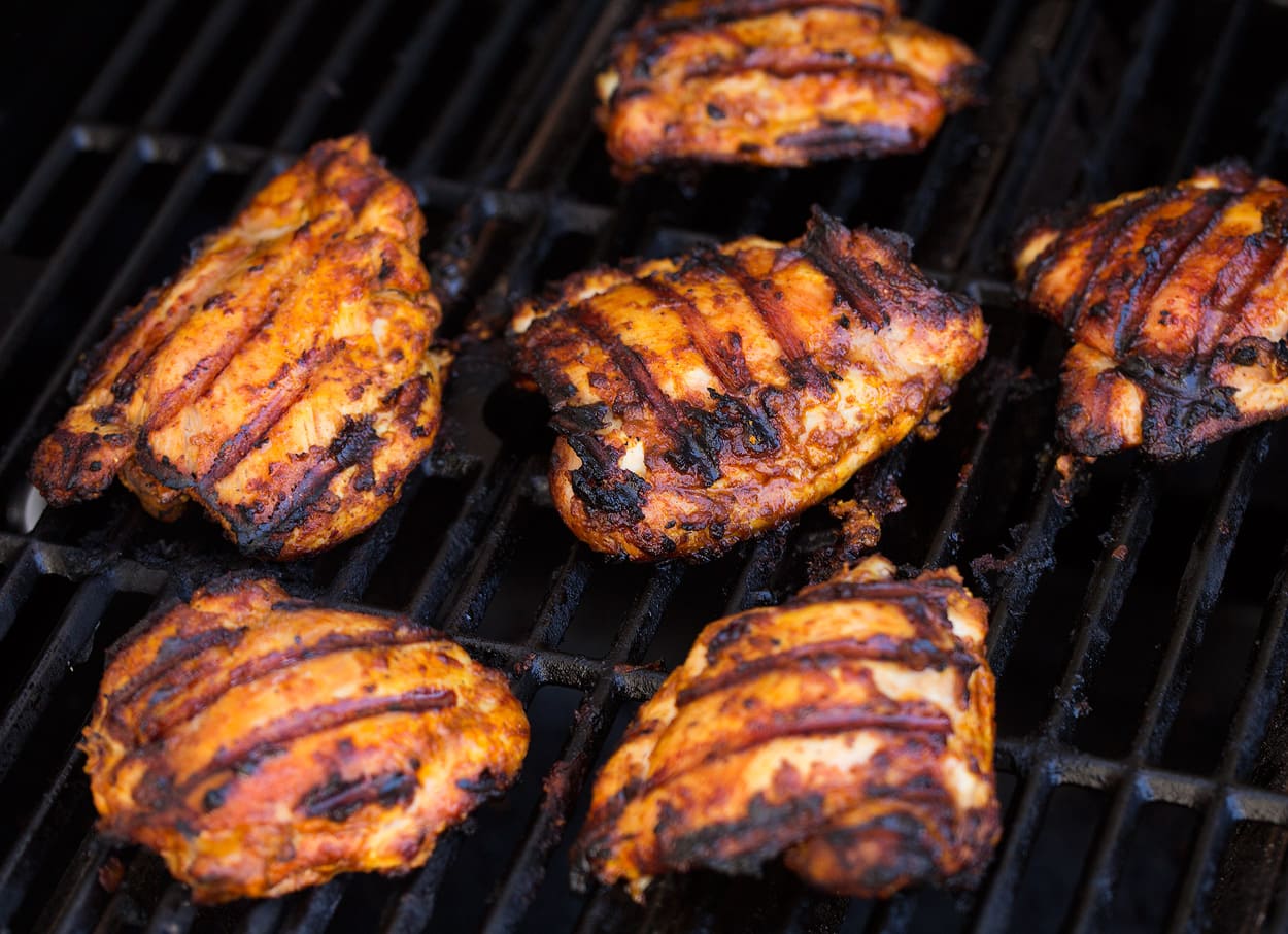 Tandoori Chicken Tandoori Chicken being cooked.