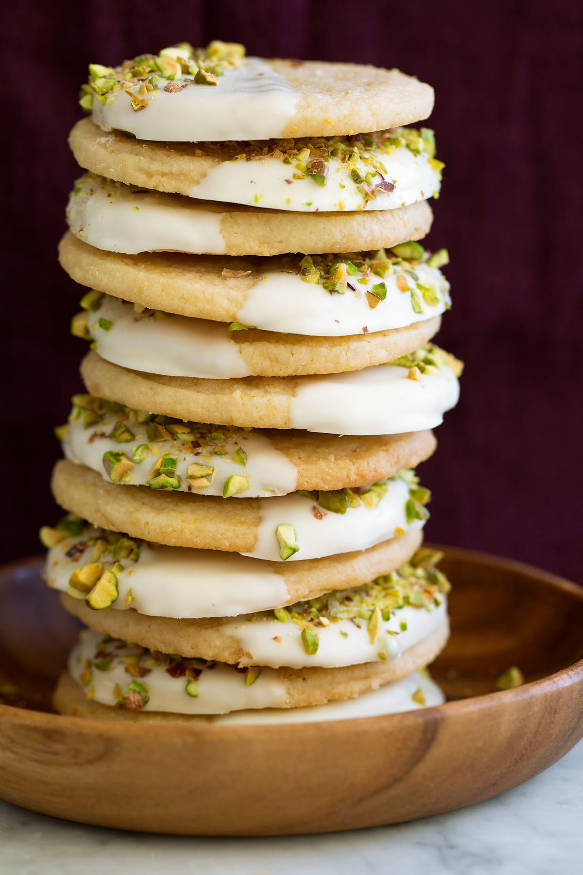 Lemon Shortbread Cookies Lemon Shortbread Cookies Dipped in White Chocolate