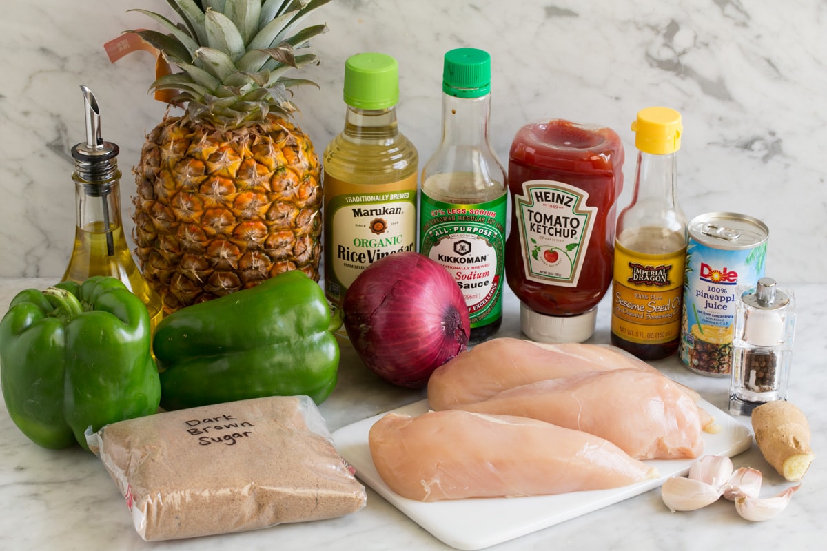 Hawaiian Chicken Kebabs Chicken Skewers Ingredients