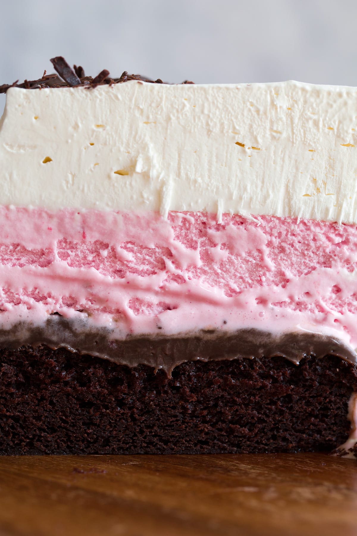 Ice Cream Cake Close up photo of ice cream cake.