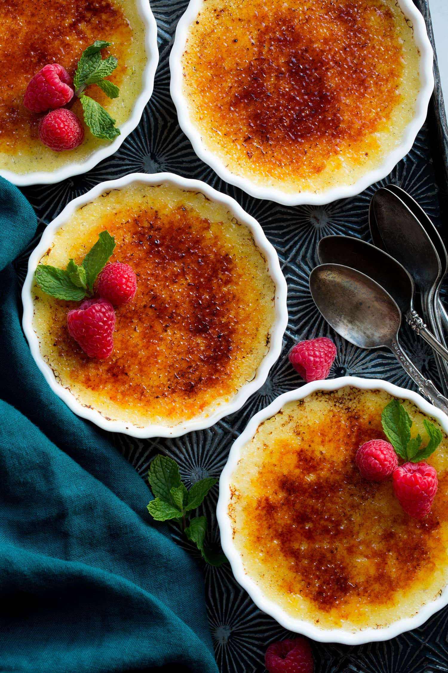 Creme Brûlée Creme brûlée with vanilla bean.