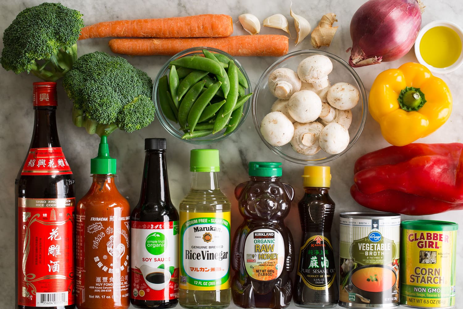 Vegetable Stir Fry Ingredients need to make vegetable stir fry.