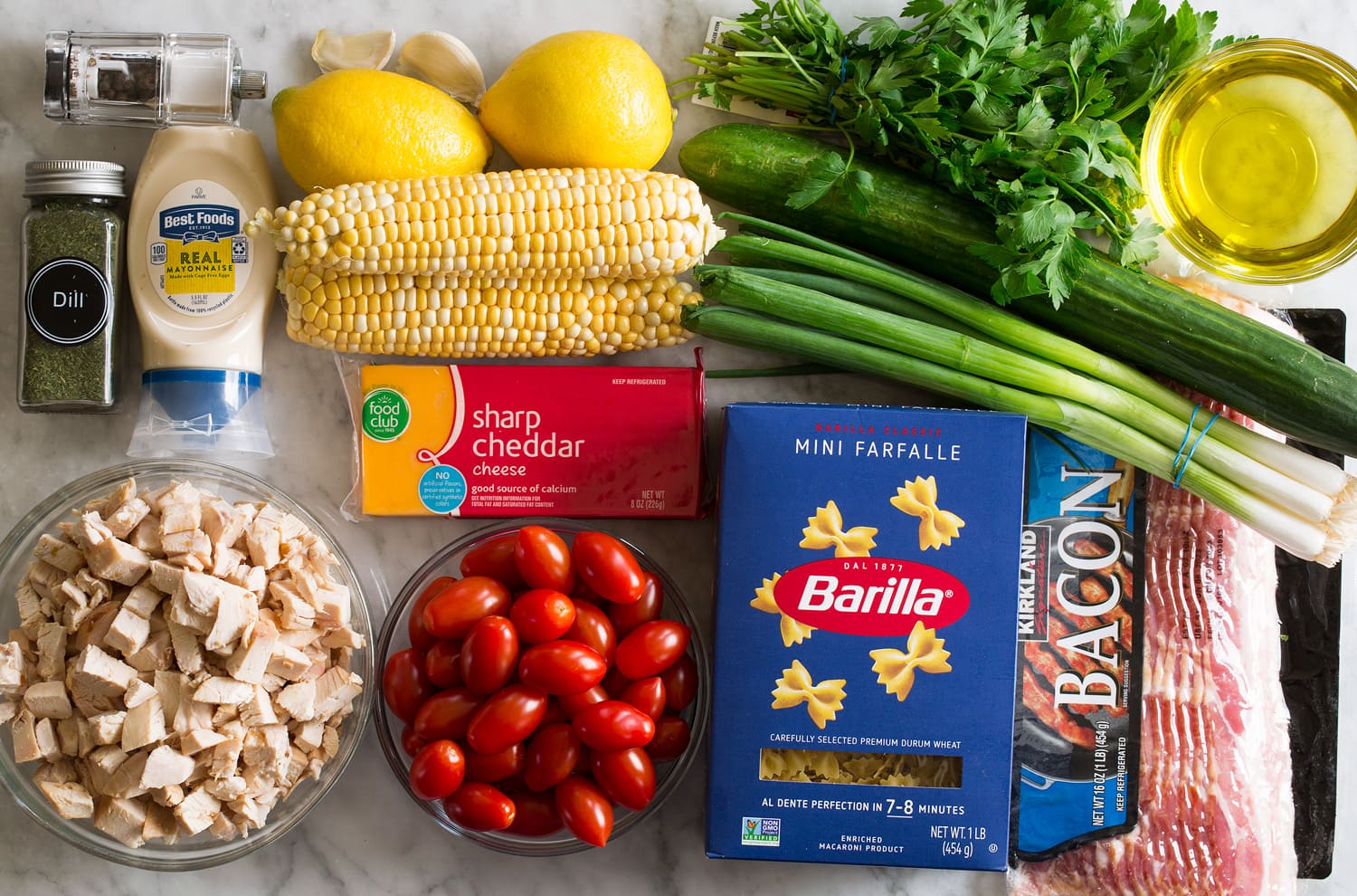 Chicken Pasta Salad Chicken Pasta Salad Ingredients