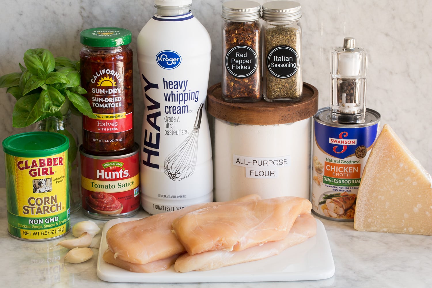 Marry Me Chicken Ingredients needed to make marry me chicken.