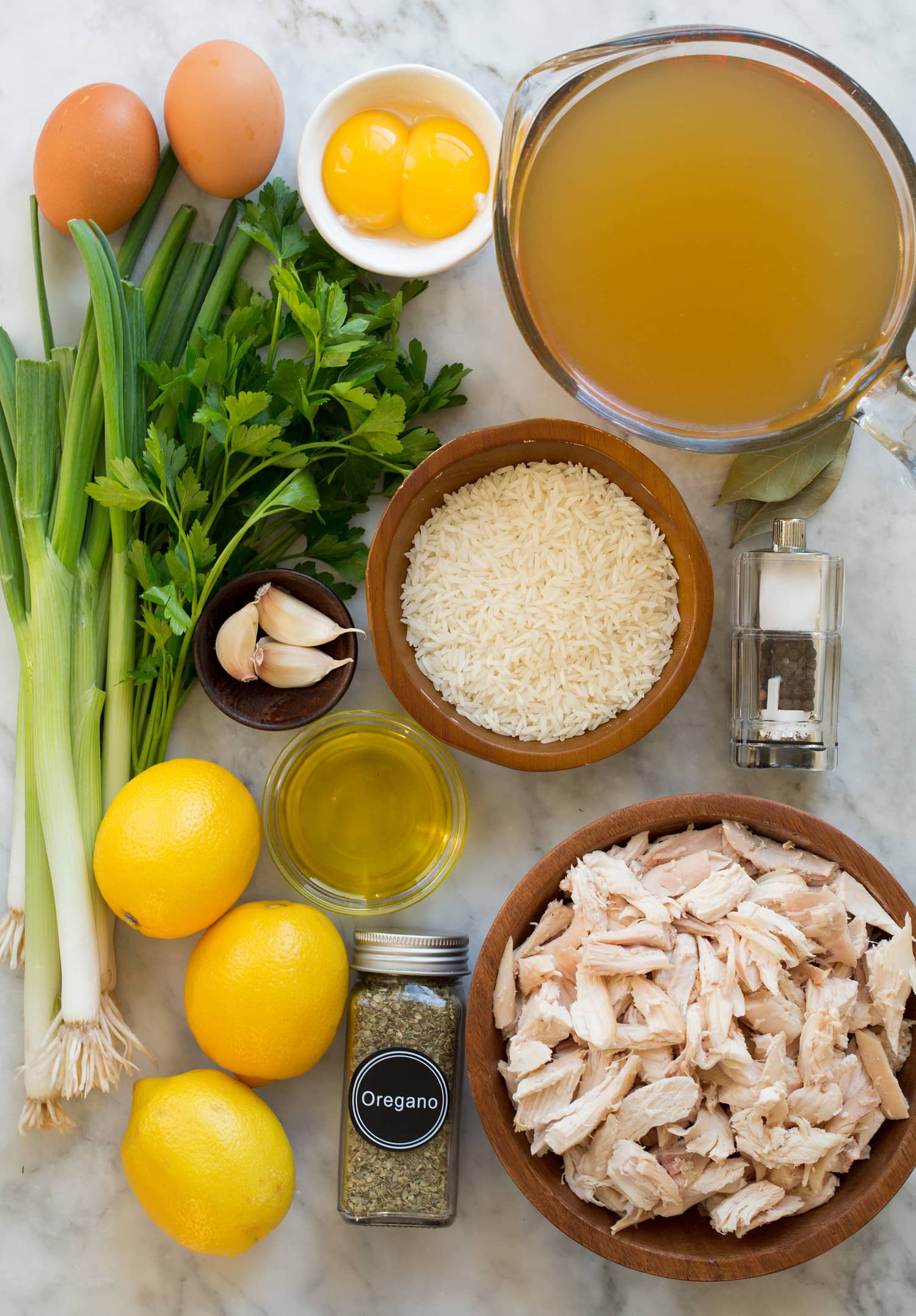 Avgolemono Soup Avgolemono Soup ingredients.