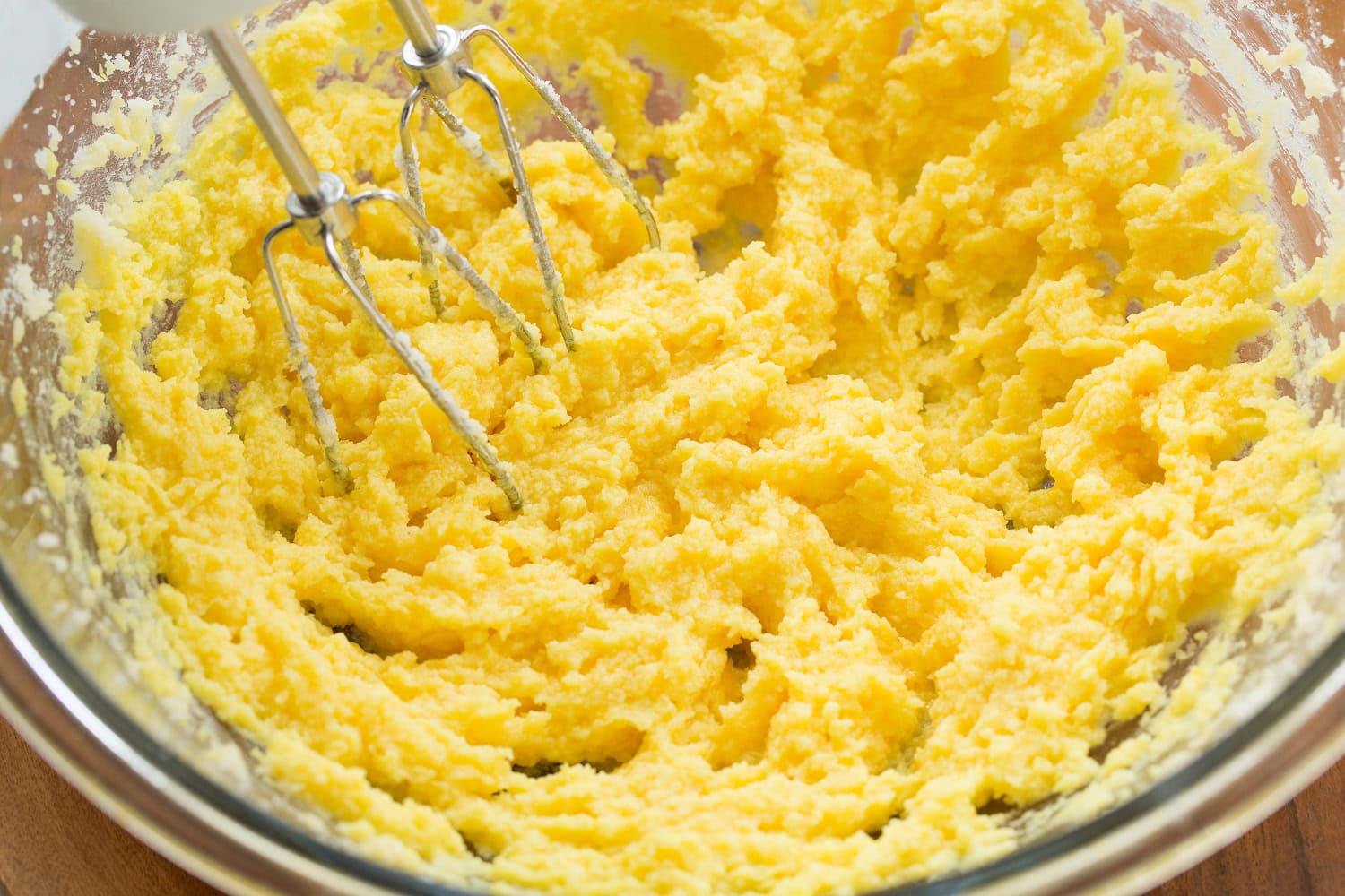 Lemon Cookies Butter mixture with natural yellow food coloring added.