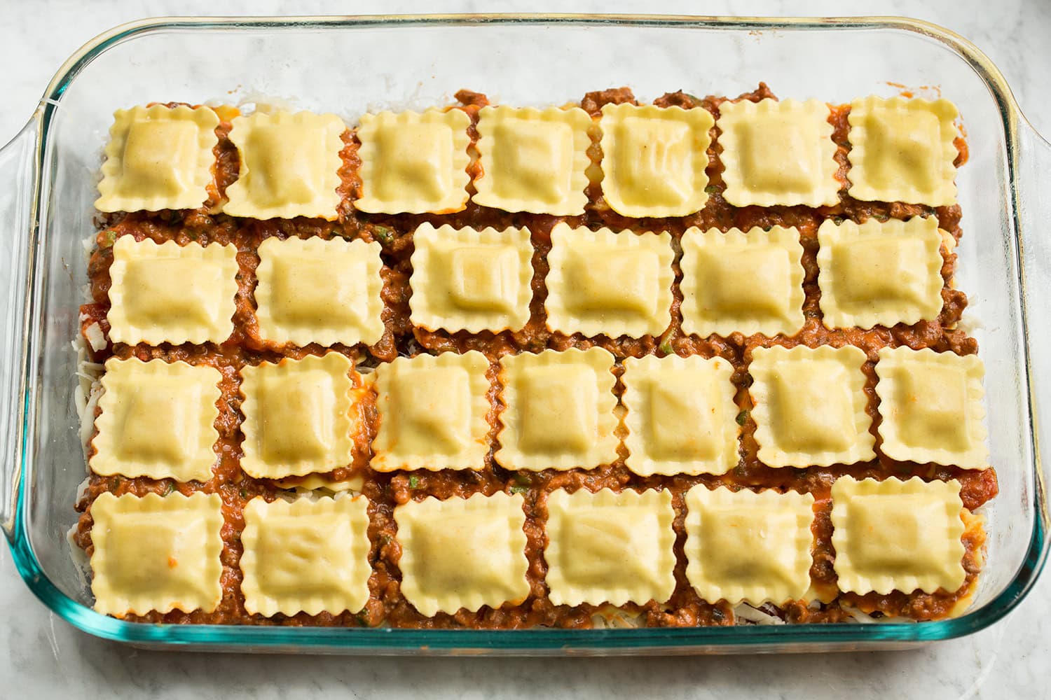 third ravioli layer